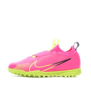 Chaussures de Foot Roses Junior Nike Zoom Vapor 15 Academy TF pas cher