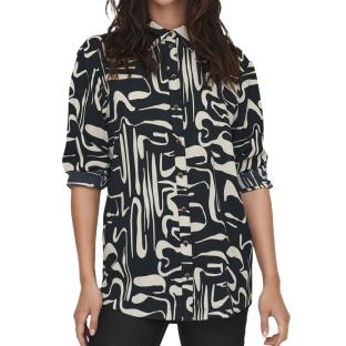 Blouse imprimé Écru/Noir Femme JDY Papaya pas cher