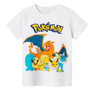 T-shirt Blanc Garçon Name it Pokémon pas cher