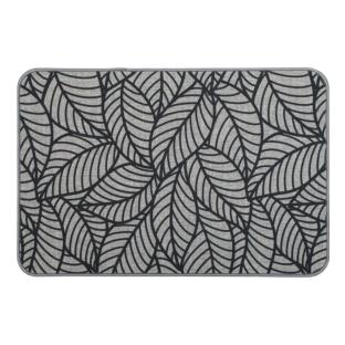 Tapis Noir/Gris à Imprimés 40x60cm Jungle pas cher