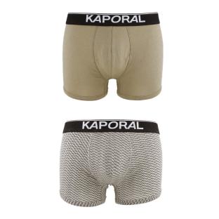 X2 Boxer Gris/Marron Homme Kaporal Togoe pas cher