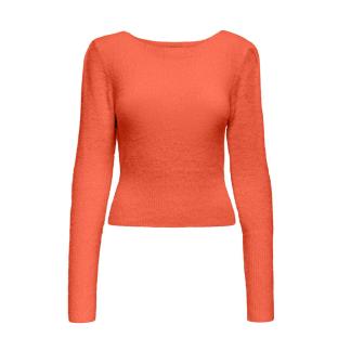 Pull Orange Femme Only Ella pas cher