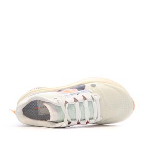 Chaussures de trail Blanches/Noires/Oranges Femme Nike Zoomx Ultrafly vue 4