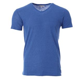 T-shirt Bleu Homme Paname Brothers Tom pas cher