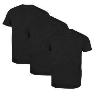 Lot x3 T-shirts Regular Noir Homme Lacoste Essentials vue 2