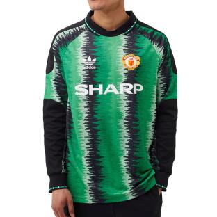 Manchester United 90 Goalkeeper Maillot Vert Homme Adidas pas cher