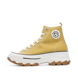 Baskets Jaune Femme Refresh Lona pas cher