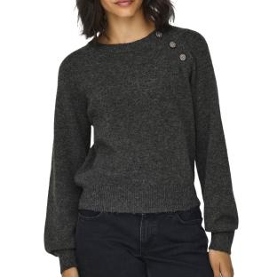 Pull Gris Femme JDY  Button pas cher