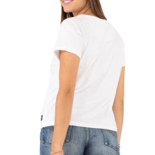 T-shirt Blanc Femme Von Dutch ROSES vue 2