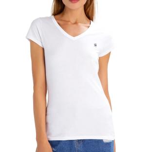 T-shirt Blanc Femme G-Star Raw Eyben D21314 pas cher