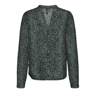 Blouse Verte/Noir Femme Vero Moda Merve pas cher