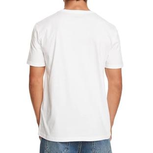 T-shirt Blanc Homme Quiksilver Skullss vue 2