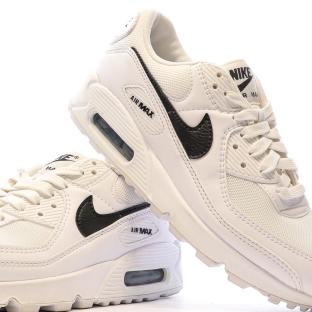 Baskets Blanches/Noires Homme Nike Air Max 90 vue 7