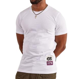 T-shirt Blanc Homme G-Star Raw D23730 pas cher