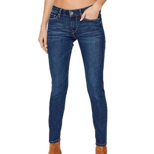 Jean Straight Bleu Foncé Femme Pepe jeans Soho pas cher