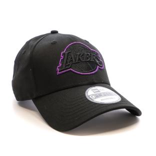 Casquette Noir/Violet Homme New Era Metallic Outline Los Angeles Lakers vue 2