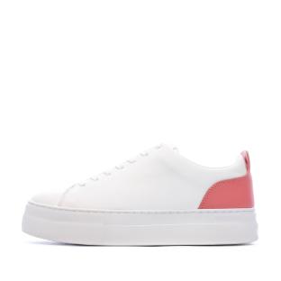 Baskets Blanc/Rose Femme Guess Giaa5 pas cher