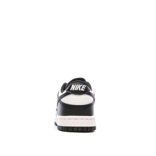 Baskets Blanches/Noires Enfan Nike Dunk Low vue 3