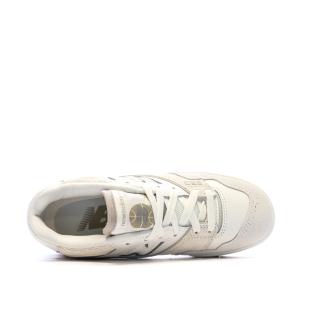 Baskets Blanches/Beige Femme New Balance 550 vue 4