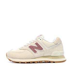 ML574 Baskets Beige/Rose Homme New Balance pas cher