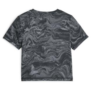 T-shirt Fille Noir/Gris Puma  Marbelized vue 2