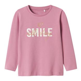 T-Shirt Manches Longues Rose Fille Name it Folu pas cher