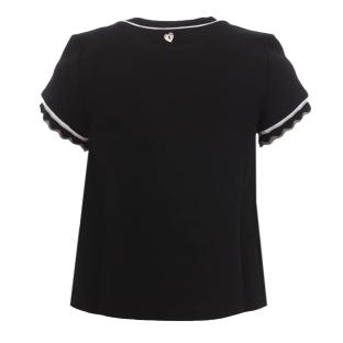 T-shirt Noir Fille Teddy Smith Tibo vue 2