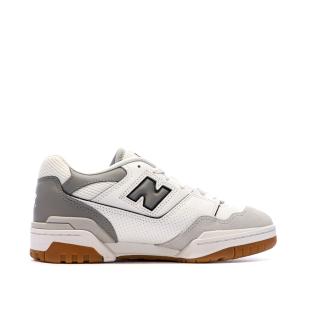 Baskets Blanc/Gris Homme New Balance 550 vue 2