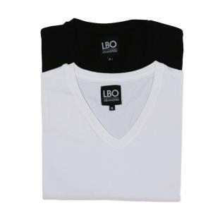 X2 T-shirt Noir/Blanc Homme LBO 266578 pas cher