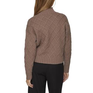 Pull Marron Femme Vila Vituli vue 2