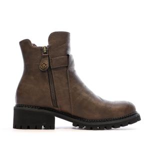 Bottines Marron Femme Chattawak TOYA vue 2