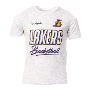 Los Angeles Lakers T-shirt Gris Garçon NBA Court Vs Track pas cher