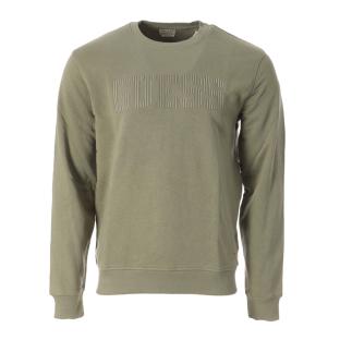 Sweat Kaki Homme Guess Beau Cn Fleece pas cher