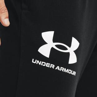 Pantalon Noir Homme Under Armour Rival Terry Jogger vue 3