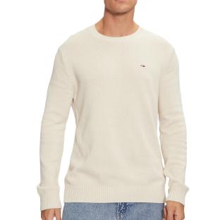 Pull en Maille Blanc Homme Tommy Hilfiger Slim pas cher