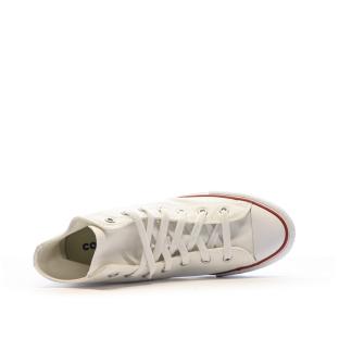 Baskets Blanches à Plateforme Femme Converse All Star High vue 4