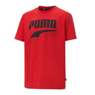 T-shirt Rouge Garçon Puma Rebel Bold pas cher