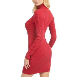 Robe Rouge Femme Guess Mock vue 2