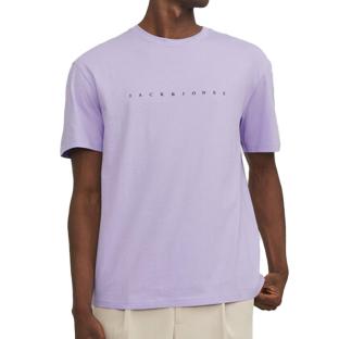 T-shirt Violet Homme Jack & Jones Estar pas cher