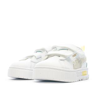 Baskets Blanches Fille Puma Mayze Daisy vue 6