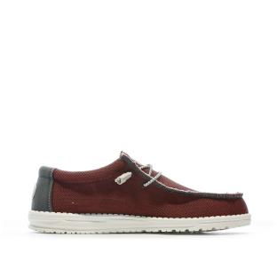 Chaussures Rouge Homme Hey Dude Wally Sox Triple Needle vue 2