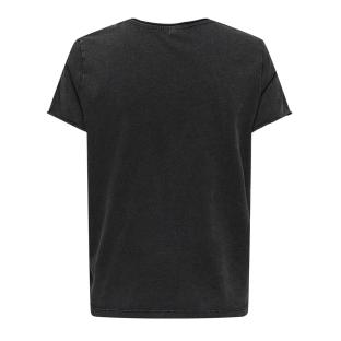 T-shirt Noir Femme Only Lucy Life vue 2