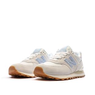 Baskets Blanches Femme New Balance 574 vue 6