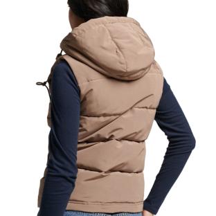 Doudoune sans manche Marron Femme Superdry Everest vue 2