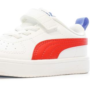 Baskets Blanc/Rouge Fille/Garçon Puma Rickie vue 7