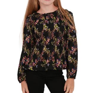 T-Shirt Manches Longues Noir à Motifs Fille Vero Moda Lova pas cher