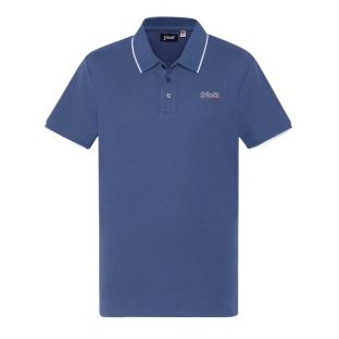 Polo Bleu Homme Schott PAUL pas cher