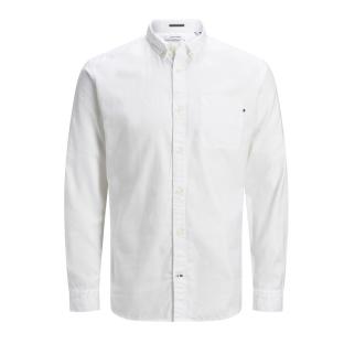 Chemise Manches longues Blanche Homme Jack & Jones Oxford pas cher