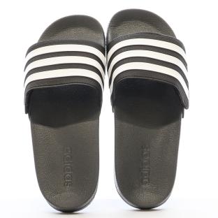 Claquettes Noires/Blanches Garçon Adidas Adilette Shower vue 3