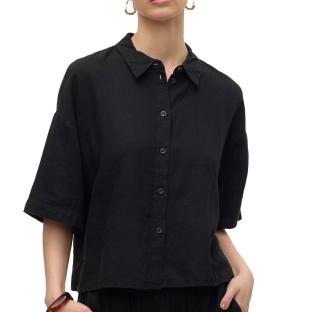 Chemise Noir Femme Vero Moda Linn vue 2